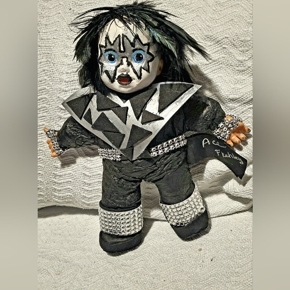 One of a Kind Handmade Ace Frehley Kiss Baby Doll - Picture 12 of 13